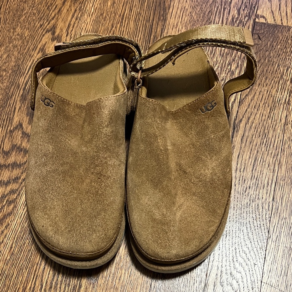 UGG Tan Suede Slip-On Shoes